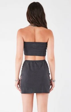 FURST OF A KIND VINTAGE CHAIN LADDER TUBE TOP AND SKIRT SET