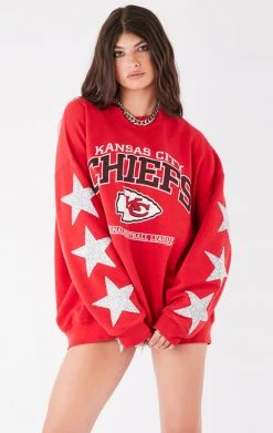 FURST OF A KIND VINTAGE STARS VINTAGE SILVER STAR PATCH SWEATSHIRT