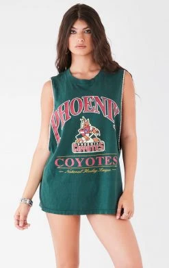 FURST OF A KIND VINTAGE RHINESTONE TRIM SLEEVELESS TEE VINTAGE SPORTS