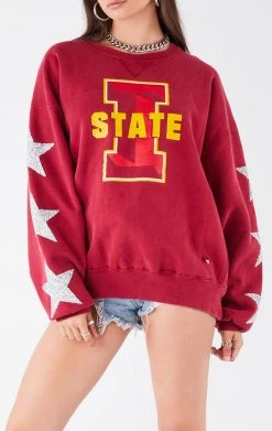 FURST OF A KIND VINTAGE SILVER STAR PATCH SWEATSHIRT VINTAGE COLLEGE