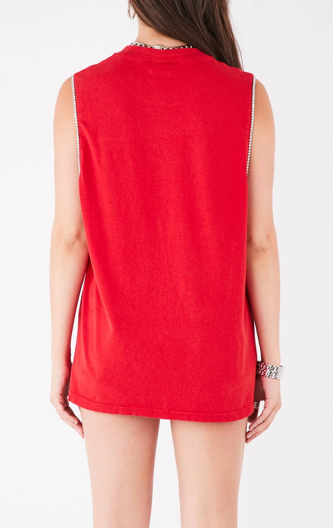 FURST OF A KIND VINTAGE RHINESTONE TRIM SLEEVELESS TEE 5 FURST OF A KIND VINTAGE RHINESTONE TRIM SLEEVELESS TEE