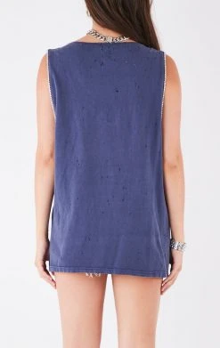 FURST OF A KIND VINTAGE SPORTS VINTAGE CRISS CROSS RHINESTONE SLEEVELESS TEE 7 FURST OF A KIND VINTAGE SPORTS VINTAGE CRISS CROSS RHINESTONE SLEEVELESS TEE