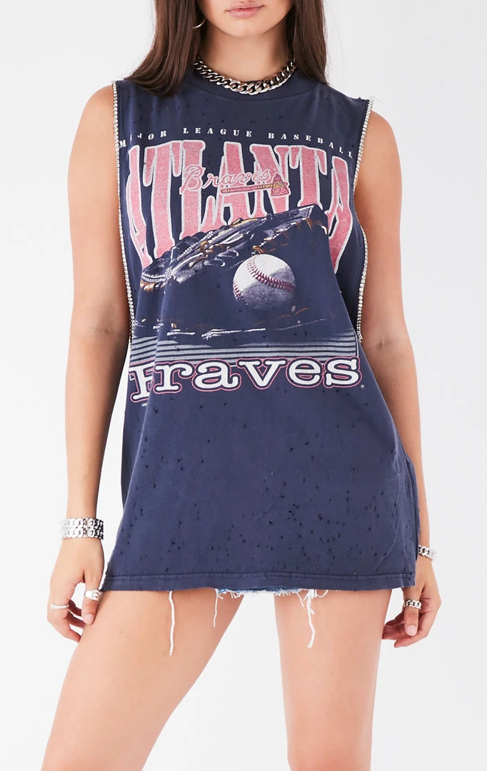 FURST OF A KIND VINTAGE RHINESTONE TRIM SLEEVELESS TEE 3 FURST OF A KIND VINTAGE RHINESTONE TRIM SLEEVELESS TEE