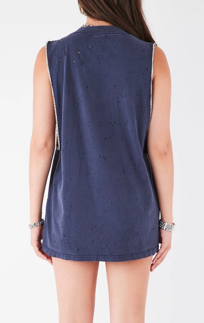 FURST OF A KIND VINTAGE RHINESTONE TRIM SLEEVELESS TEE 4 FURST OF A KIND VINTAGE RHINESTONE TRIM SLEEVELESS TEE