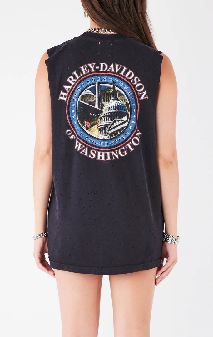 FURST OF A KIND VINTAGE CURVED SAFETY PIN SLEEVELESS TEE VINTAGE PINS 5 FURST OF A KIND VINTAGE CURVED SAFETY PIN SLEEVELESS TEE VINTAGE PINS