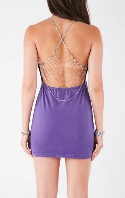 FURST OF A KIND VINTAGE WATERFALL CHAIN BACK DRESS