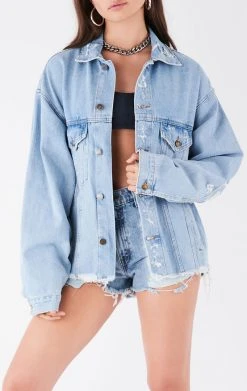 FURST OF A KIND VINTAGE GRAPHIC BACK INSERT DENIM JACKET VINTAGE DENIM JACKETS