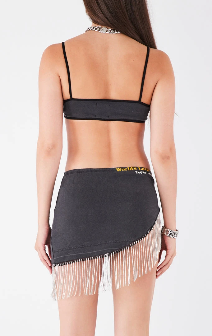 FURST OF A KIND FESTIVAL VINTAGE RHINESTONE FRINGE BRA TOP AND SKIRT SET 5 FURST OF A KIND FESTIVAL VINTAGE RHINESTONE FRINGE BRA TOP AND SKIRT SET