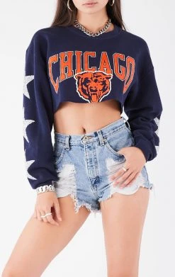 FURST OF A KIND VINTAGE STAR PATCH CROPPED SWEATSHIRT VINTAGE NFL