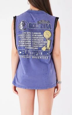 FURST OF A KIND VINTAGE CHAIN TRIM SLEEVELESS TEE VINTAGE CHAINS