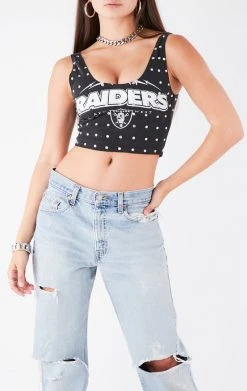 FURST OF A KIND VINTAGE NFL VINTAGE ALLOVER RHINESTONE TANK