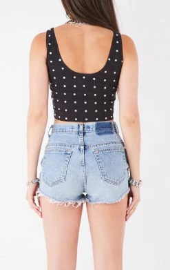 FURST OF A KIND VINTAGE ALLOVER RHINESTONE TANK