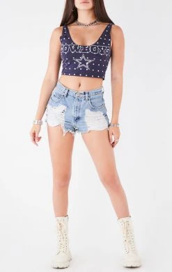 FURST OF A KIND VINTAGE ALLOVER RHINESTONE TANK