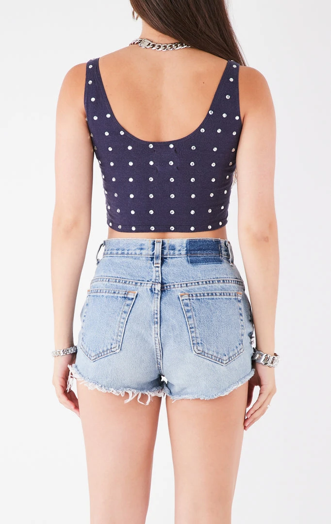 FURST OF A KIND VINTAGE ALLOVER RHINESTONE TANK 5 FURST OF A KIND VINTAGE ALLOVER RHINESTONE TANK