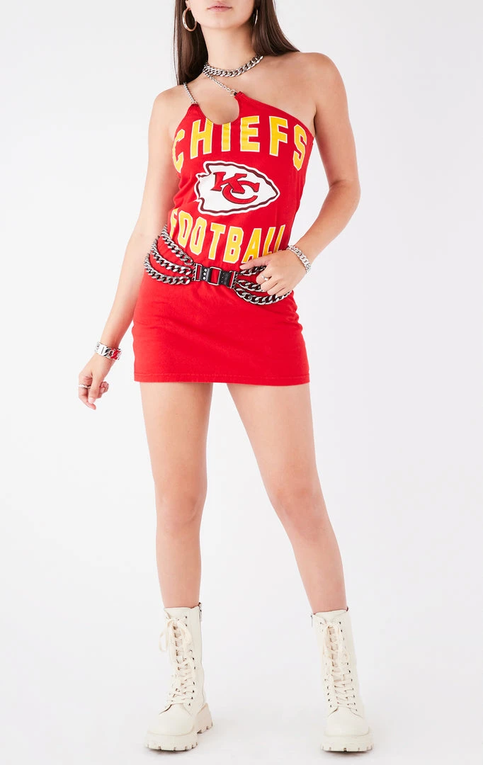 FURST OF A KIND VINTAGE ONE SHOULDER DOUBLE CHAIN STRAP DRESS 3 FURST OF A KIND VINTAGE ONE SHOULDER DOUBLE CHAIN STRAP DRESS