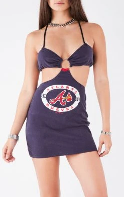 FURST OF A KIND VINTAGE CUT OUT HALTER DRESS VINTAGE DRESSES