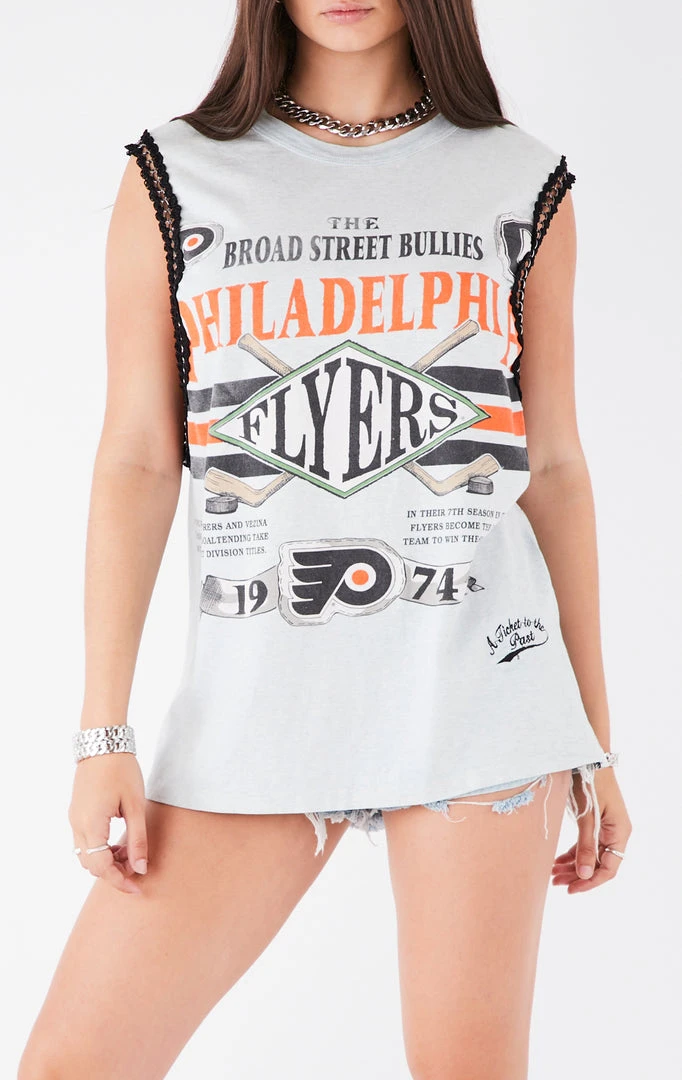 FURST OF A KIND VINTAGE CHAIN TRIM SLEEVELESS TEE 3 FURST OF A KIND VINTAGE CHAIN TRIM SLEEVELESS TEE