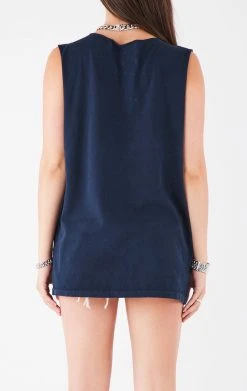 FURST OF A KIND VINTAGE DEEP V CHAIN SLEEVELESS TEE