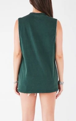 FURST OF A KIND VINTAGE RHINESTONE TRIM SLEEVELESS TEE VINTAGE COLLEGE 7 FURST OF A KIND VINTAGE RHINESTONE TRIM SLEEVELESS TEE VINTAGE COLLEGE