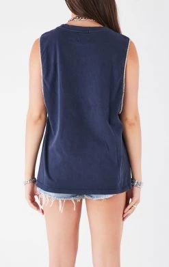 FURST OF A KIND VINTAGE COLLEGE VINTAGE RHINESTONE TRIM SLEEVELESS TEE 7 FURST OF A KIND VINTAGE COLLEGE VINTAGE RHINESTONE TRIM SLEEVELESS TEE