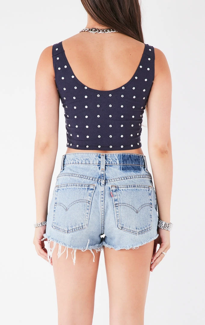 FURST OF A KIND VINTAGE ALLOVER RHINESTONE TANK VINTAGE COLLEGE 4 FURST OF A KIND VINTAGE ALLOVER RHINESTONE TANK VINTAGE COLLEGE