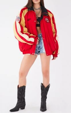 FURST OF A KIND VINTAGE NFL VINTAGE HEAVY ZIP UP WINDBREAKER JACKET