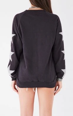 FURST OF A KIND VINTAGE NFL VINTAGE SILVER STAR PATCH SWEATSHIRT