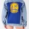 FURST OF A KIND VINTAGE SPORTS VINTAGE GRAPHIC BACK INSERT DENIM JACKET