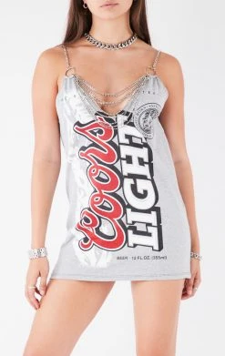 FURST OF A KIND VINTAGE DRAPED CHAIN DRESS FESTIVAL