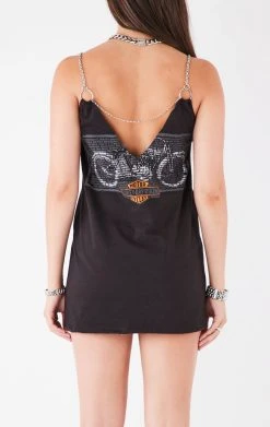 FURST OF A KIND FESTIVAL VINTAGE DRAPED CHAIN DRESS