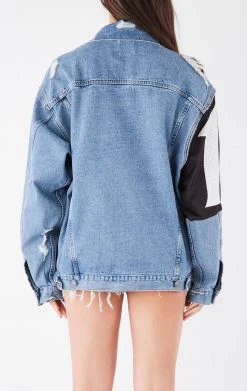 FURST OF A KIND VINTAGE SPLICED PATCHWORK DENIM JACKET