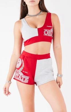 FURST OF A KIND VINTAGE SPLICED TANK AND SHORT SET VINTAGE COLLEGE