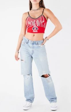 FURST OF A KIND VINTAGE RHINESTONE FRINGE TANK