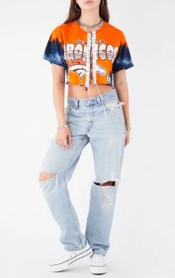 FURST OF A KIND VINTAGE CHAIN LACE UP TEE