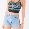 FURST OF A KIND VINTAGE RHINESTONE FRINGE TANK