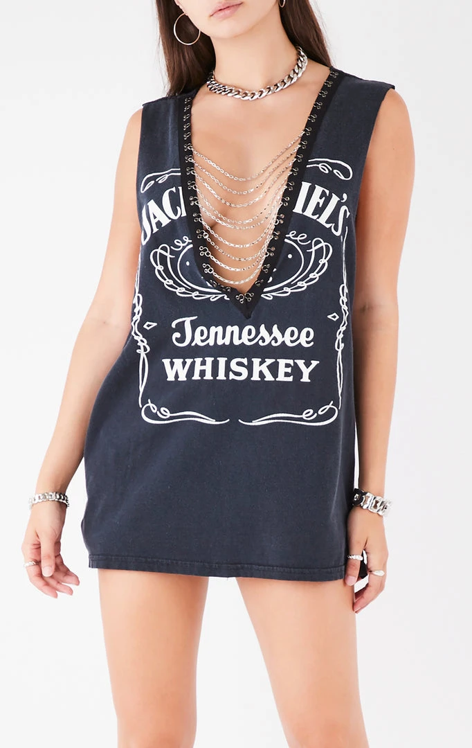 FURST OF A KIND VINTAGE DEEP V CHAIN SLEEVELESS TEE VINTAGE DRINKS 4 FURST OF A KIND VINTAGE DEEP V CHAIN SLEEVELESS TEE VINTAGE DRINKS