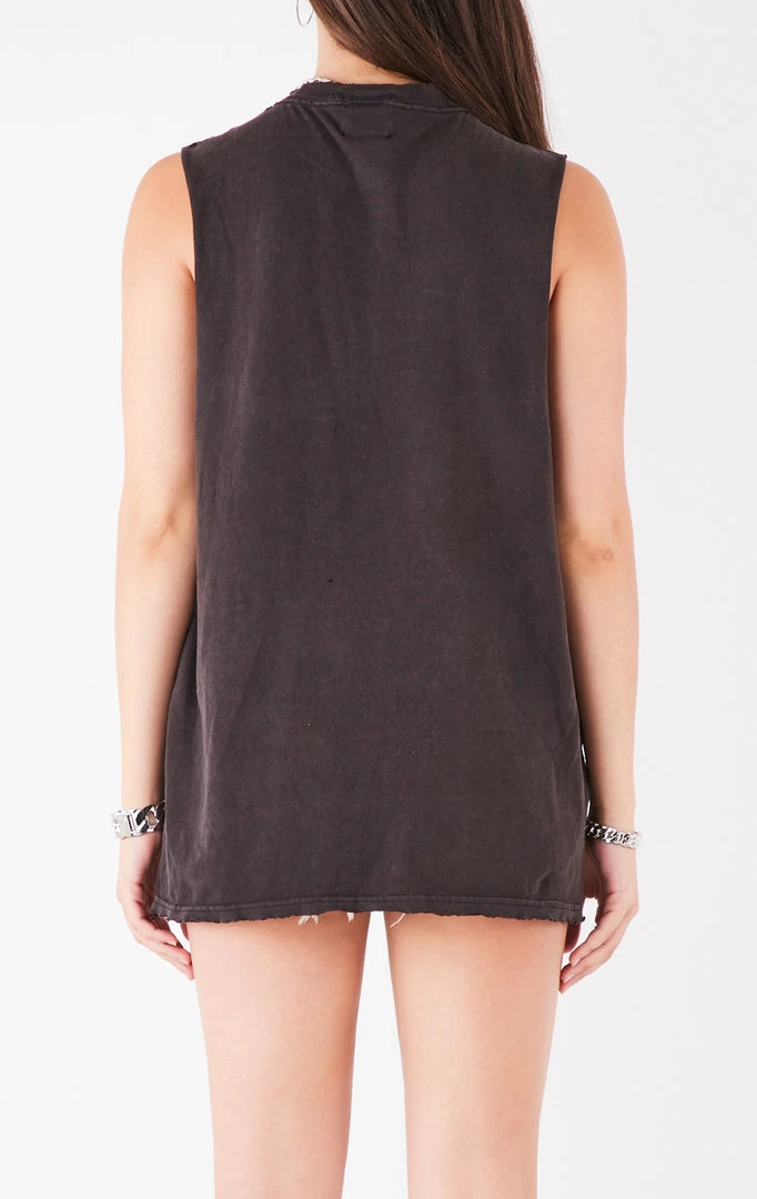 FURST OF A KIND VINTAGE CURVED SAFETY PIN SLEEVELESS TEE 5 FURST OF A KIND VINTAGE CURVED SAFETY PIN SLEEVELESS TEE