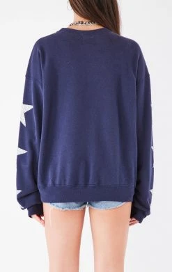 FURST OF A KIND VINTAGE NFL VINTAGE SILVER STAR PATCH SWEATSHIRT