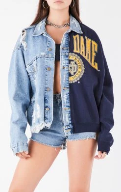 FURST OF A KIND VINTAGE SPLICED DENIM JACKET VINTAGE DENIM JACKETS