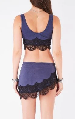 FURST OF A KIND VINTAGE LACE TRIM TANK AND SKIRT SET VINTAGE SPORTS 7 FURST OF A KIND VINTAGE LACE TRIM TANK AND SKIRT SET VINTAGE SPORTS