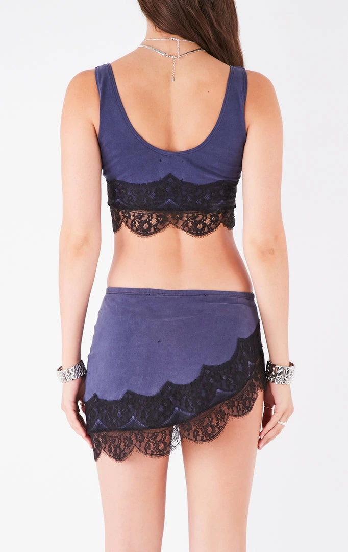 FURST OF A KIND VINTAGE LACE TRIM TANK AND SKIRT SET VINTAGE SPORTS 5 FURST OF A KIND VINTAGE LACE TRIM TANK AND SKIRT SET VINTAGE SPORTS