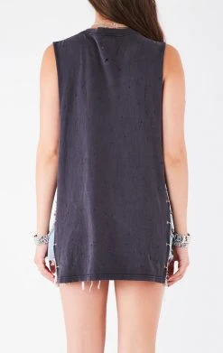 FURST OF A KIND VINTAGE CHAIN SIDE SLEEVELESS TEE
