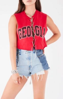 FURST OF A KIND VINTAGE CHAINS VINTAGE CHAIN LACE UP SLEEVELESS TEE 8 FURST OF A KIND VINTAGE CHAINS VINTAGE CHAIN LACE UP SLEEVELESS TEE