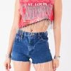 FURST OF A KIND ASYMMETRICAL RHINESTONE FRINGE SLEEVELESS CROP TEE 1 FURST OF A KIND ASYMMETRICAL RHINESTONE FRINGE SLEEVELESS CROP TEE