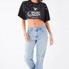 FURST OF A KIND VINTAGE MULTI STUD CROPPED TEE