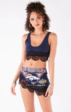 FURST OF A KIND VINTAGE LACE TRIM TANK AND SKIRT SET