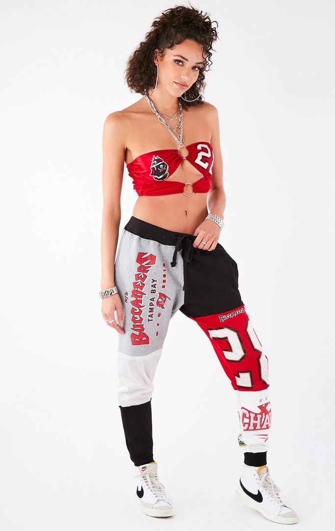 FURST OF A KIND VINTAGE NFL VINTAGE SPLICED PATCHWORK SWEATPANTS 3 FURST OF A KIND VINTAGE NFL VINTAGE SPLICED PATCHWORK SWEATPANTS