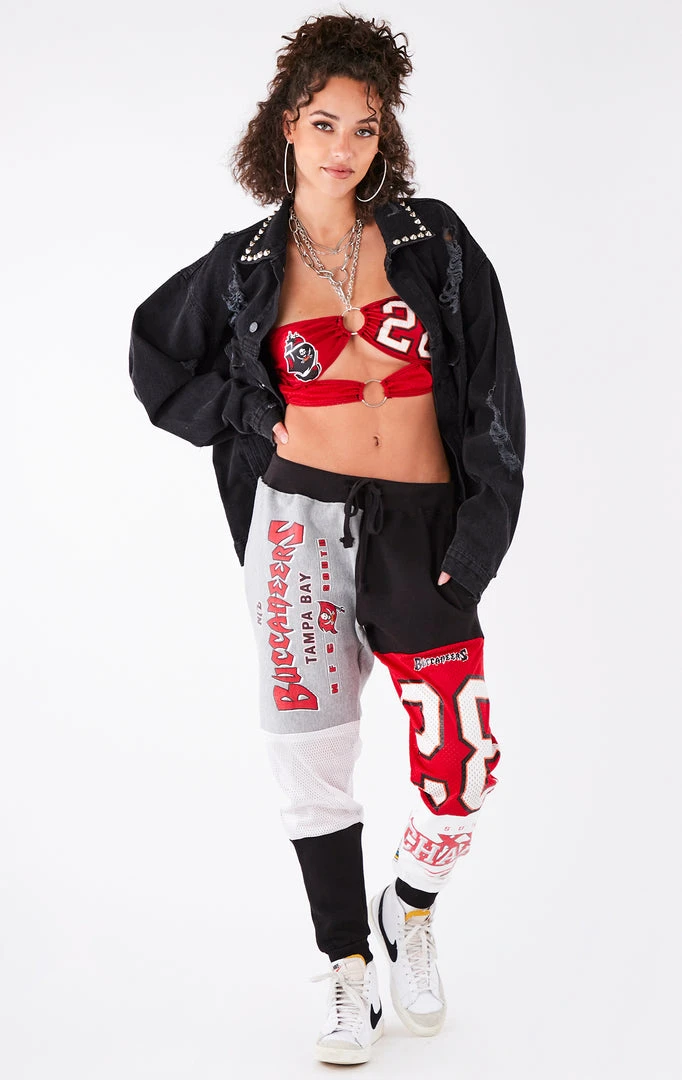 FURST OF A KIND VINTAGE NFL VINTAGE SPLICED PATCHWORK SWEATPANTS 4 FURST OF A KIND VINTAGE NFL VINTAGE SPLICED PATCHWORK SWEATPANTS