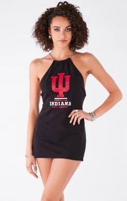 FURST OF A KIND VINTAGE CHAINS VINTAGE WATERFALL CHAIN BACK DRESS