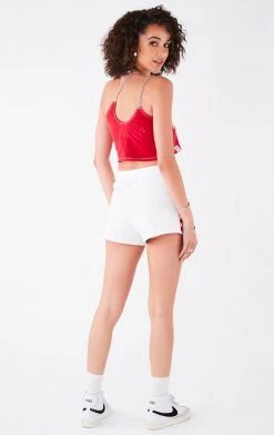 FURST OF A KIND VINTAGE ONE SHOULDER DOUBLE CHAIN SHORT SET VINTAGE CHAINS